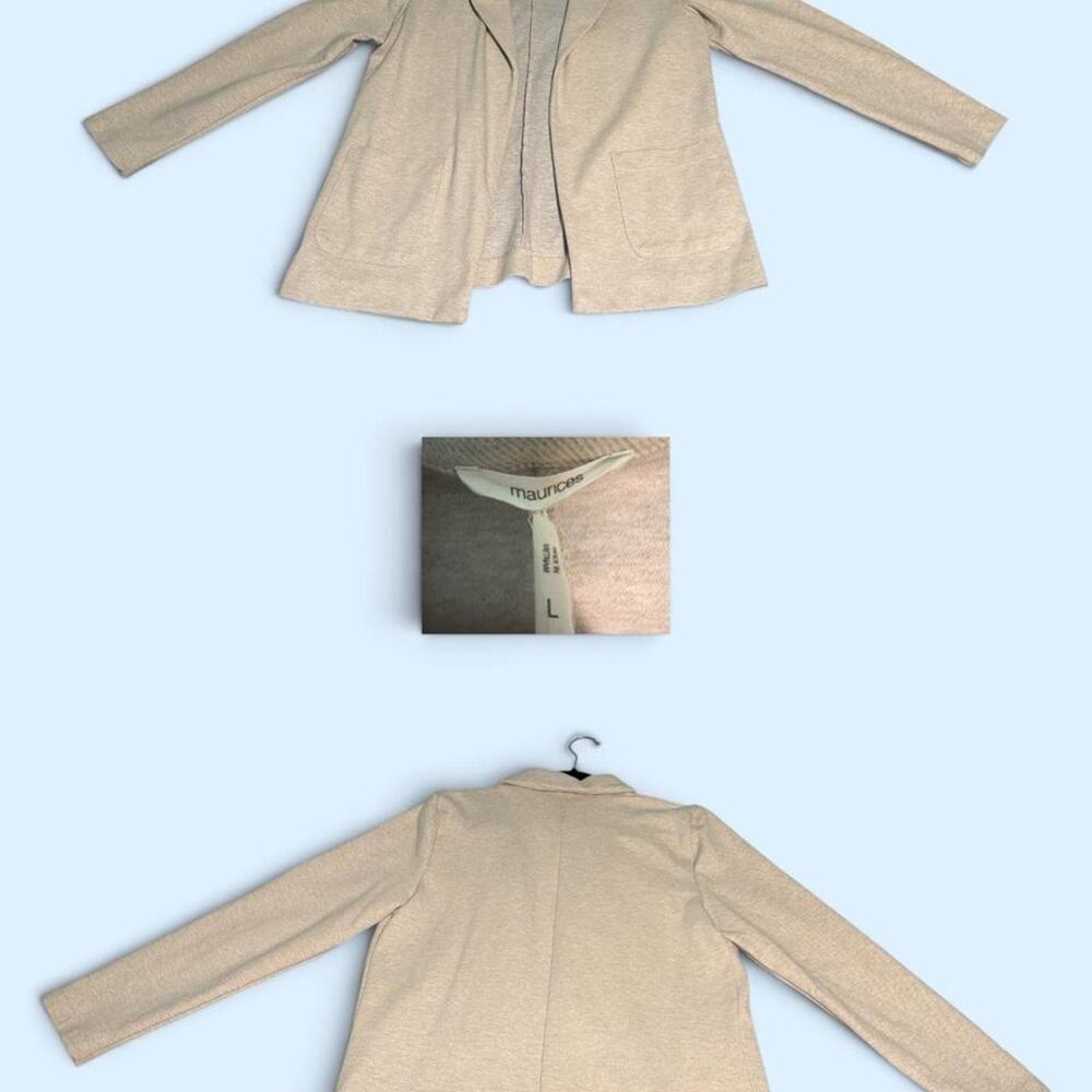 Maurices blazer jacketcardigan cream size